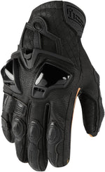 Icon Hypersport Short Gloves - Black Brown