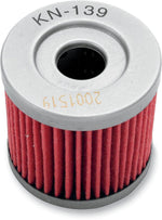 K&N Performance Oil Filter For Arctic Cat Textron 400 2X4 2007-2008 - Red Silver