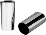Drag Specialties Fork Slider Covers For Harley Davidson FL 1200 1949-1977 - Chrome