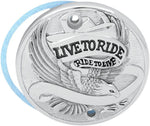Drag Specialties Live To Ride Points Cover For Harley Davidson XL 1200 C 1996-2003 - Black Chrome