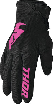 Thor Womens Sector Gloves - Black Pink