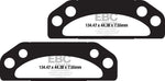 EBC TT Sport Carbon Fusion Brake Pads For Polaris Ranger 1000 4X4 Diesel 2015-2017 Parking Brake
