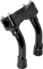 Biltwell Murdock O S Risers 15 cm (6") - Black Satin