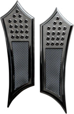 Accutronix Front Floorboards For Harley Davidson FLHR 1340 1994-1998 Drilled - Black
