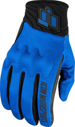 Icon Anthem3 Gloves - Black/Blue