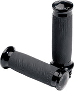 Performance Machine Contour Renthal Wrapped Grips For Harley Davidson FLDE 1750 2018-2020 - Black