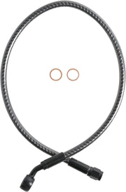 Magnum Shielding KarbonFibr Brake Hose For Harley Davidson FLRT 1690 Front Upper 53.5 cm (21") - Carbon Fiber KARBONFIBR Silver