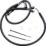 Drag Specialties Extended Length Brake Hose For Harley Davidson XL 1200 X 2014-2020 +10.2 cm Front - Black
