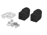 Puig Pillion Adjustable Footpeg Adaptors For Honda CB1100 2013-2014 - Black