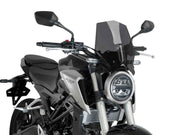 Puig New Generation Sport Screen For Honda CB125 R Neo Sports Cafe 2018-2023 - Dark Smoke