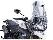 Puig Touring Screen With Extender For Triumph Tiger 800 2011-2014 - Light Smoke