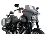 Puig Batwing Sports Screen For Harley Davidson Softail Sport Glide FLSB 2018-2024 - Dark Smoke