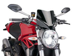 Puig New Generation Sport Screen For Ducati Monster 1200 2014-2020 - Black