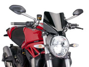 Puig New Generation Sport Screen For Ducati Monster 1200 2014-2020 - Black