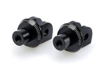 Puig Footpeg Adaptors For Triumph Bonneville Bobber 2017-2025 - Black