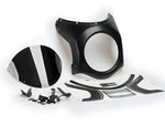 Puig Retro Black Semi Fairing & Screen 195mm For Mash Black Seven - Black