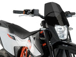 Puig New Generation Sport Screen For KTM 690 Enduro R 2019-2024 - Dark Smoke