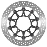 SBS Stainless Steel Front Brake Disc For Suzuki GSX-R 1000 2005-2008 - Black/Silver
