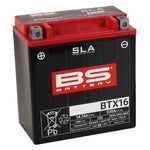BS Battery SLA AGM Battery For Gilera FUOCO 500 I.E. 2007-2013 - Black