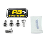 Pro Bolt Stainless Steel Brake Disc Mounting Bolt Kit For Suzuki AN 650 2006-2009 5 Piece - Silver