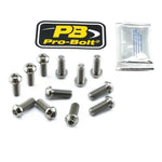 Pro Bolt Titanium Brake Disc Mounting Bolt Kit M8X20 For Ducati 748 1995-2003 - Silver/Unfinished