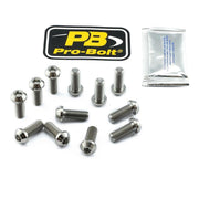 Pro Bolt Titanium Brake Disc Mounting Bolt Kit M8X20 For Ducati 748 1995-2003 - Silver/Unfinished