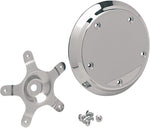 Drag Specialties Five-Bolt Domed Air Cleaner Insert For Harley Davidson FLSTC1450 2000-2001 - Chrome