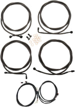 LA Choppers Complete Plug-and-Play Cable Kit ABS For Harley Davidson FLHR 1750 2017-2019 38 cm - 43 cm (15" - 17") - Black/Clear-Coated