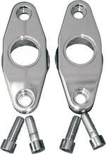 Accutronix Swingarm Pivot Blocks For Harley Davidson FXR 1340 1986-1994 Smooth - Chrome