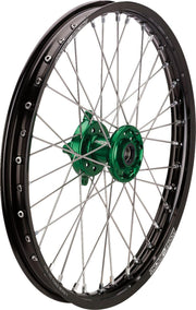 Moose Racing SX-1 Wheel For Kawasaki KX125 2004-2008 21x1.6 Front - Black Green