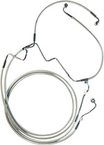Magnum Shielding Designer Series Extended ABS Touring Lower Brake Hose Kit For Harley Davidson FLH 1868 2021 Front Lower - Chrome Sterling Chromite® II
