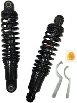 Drag Specialties Premium Ride-Height Adjustable Shocks For Harley Davidson FLD 1690 2012-2013 Rear 305.00 mm (12.00") - Black