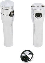 Accutronix Elite Custom Billet Aluminium Risers For Harley Davidson FLSTS 1340 1997-1999 15 cm (6") Straight - Chrome