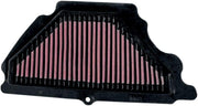 K&N High Flow Air Filter For Kawasaki ZX-6 R 600 2007-2008 - Black Red