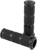 Performance Machine Contour XLS Renthal Wrapped Grips For Harley Davidson FLD 1690 2012-2013 - Black