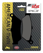 SBS HHF Street Ceramic Organic Rear Brake Pads For Victory Kingpin 92 2004-2005