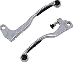 Moose Racing Competition Grip Lever Set For Suzuki DRZ125 L 2003-2010 - Black Silver