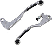 Moose Racing Competition Grip Lever Set For Suzuki DRZ125 L 2003-2010 - Black Silver