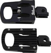 Biltwell Punisher Passenger Footpegs For Harley Davidson FLDE 1750 2018-2020 - Black