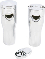 Accutronix Elite Custom Billet Aluminium Risers For Harley Davidson FLSTS 1340 1997-1999 10 cm (4") Straight - Chrome