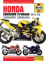 Haynes Repair Manual For Honda CBR 929 RR 2000-2001