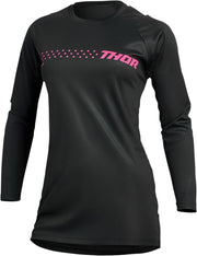 Thor Womens Sector Minimal Jersey - Black Pink