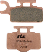 SBS SI Sintered Rear Brake Pads For Arctic Cat Textron 250 2X4 2006-2007