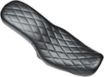 LE Pera Cobra Full-Length Seat For Harley Davidson FLD 1690 2012-2013 Diamond - Black