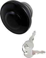 Drag Specialties Screw-In Locking Fuel Cap For Harley Davidson FLD 1690 2012-2013 - Black