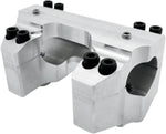 LA Choppers Handlebar Clamp Set For Harley Davidson FLHT 1584 2008-2009 1-1/4" - Raw