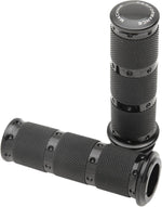 Performance Machine Contour XLS Renthal Wrapped Grips For Harley Davidson FLDE 1750 2018-2020 - Black