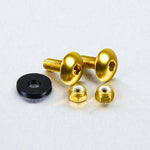 Pro Bolt Aluminium License Plate Bolt Kit For Suzuki AN 650 2006-2009 Rear Gold