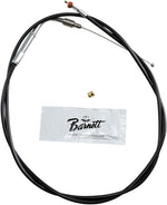 Barnett Vinyl Throttle Idle Cable For Harley Davidson FLHR 1450 2002-2003 114.5 cm (45") - Black