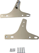 Drag Specialties Sissy Bar Side Plates For Harley Davidson FLH 1200 1980 - Chrome